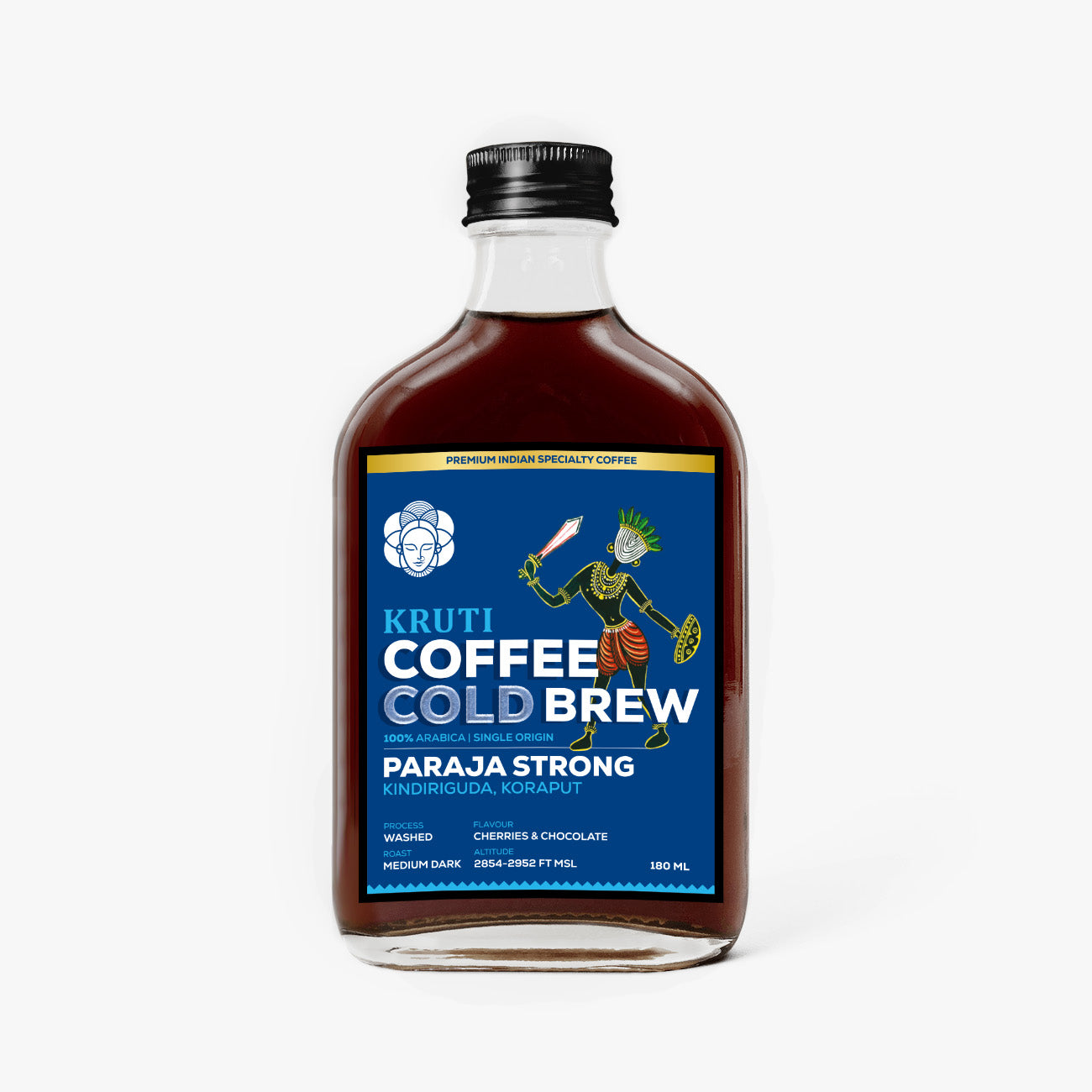 Blue Glass Cold Brew Bottle