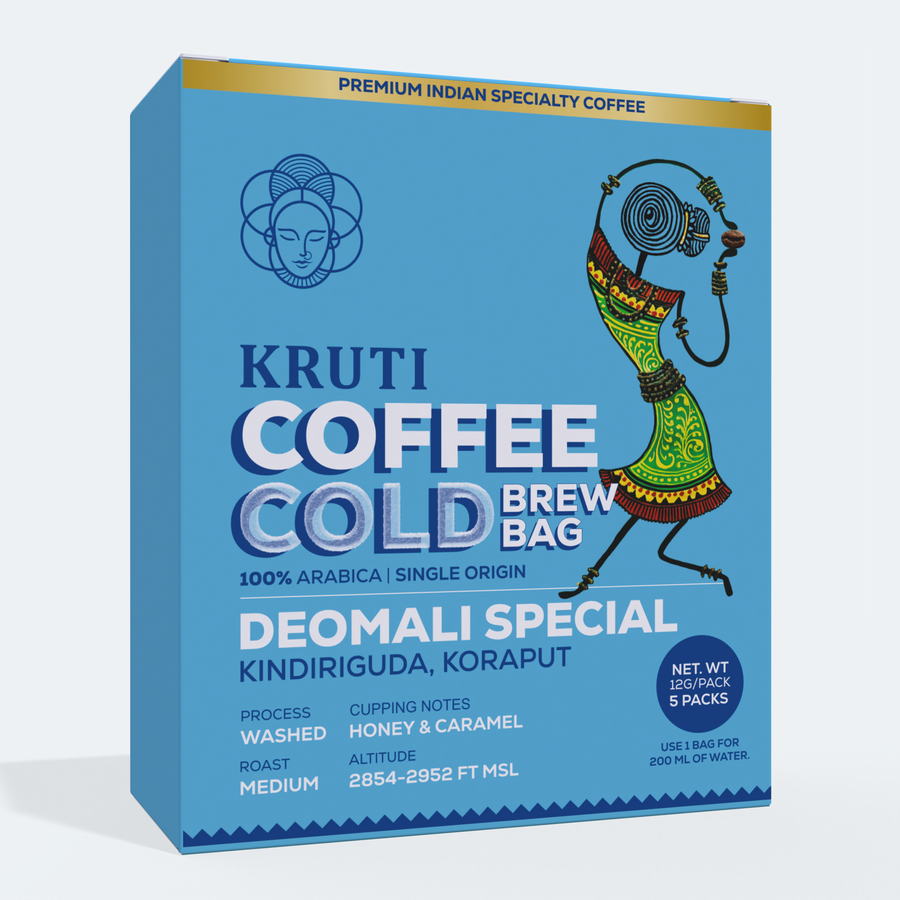 Kruti Deomali Special Cold Brew Bag | Medium Roast - Pack of 5