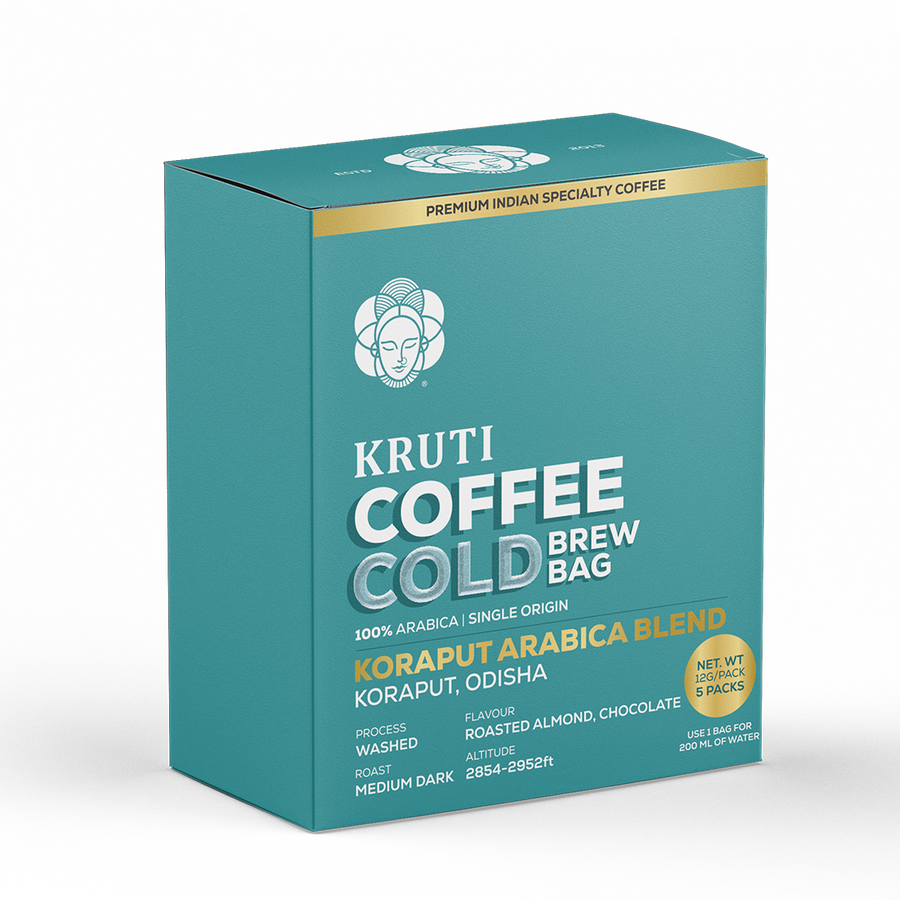 Kruti Coffee - Koraput Arabica Cold Brew Bag | Medium Roast - Pack of 5