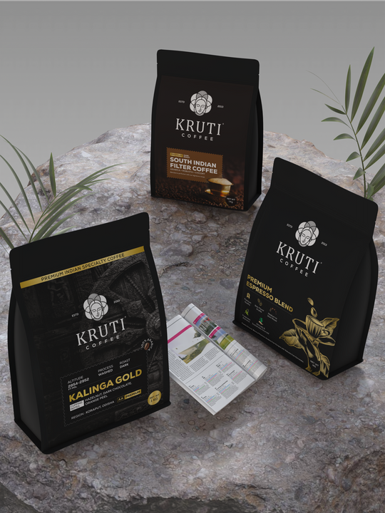 Kalinga Gold Signature Blend Dark Roasted Premium Arabica AA Coffee 1 Kg.