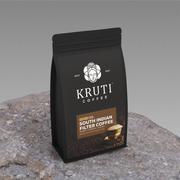 Kruti Coffee - Premium South Indian Filter Coffee Blend, Dark Roast, 250 Gm