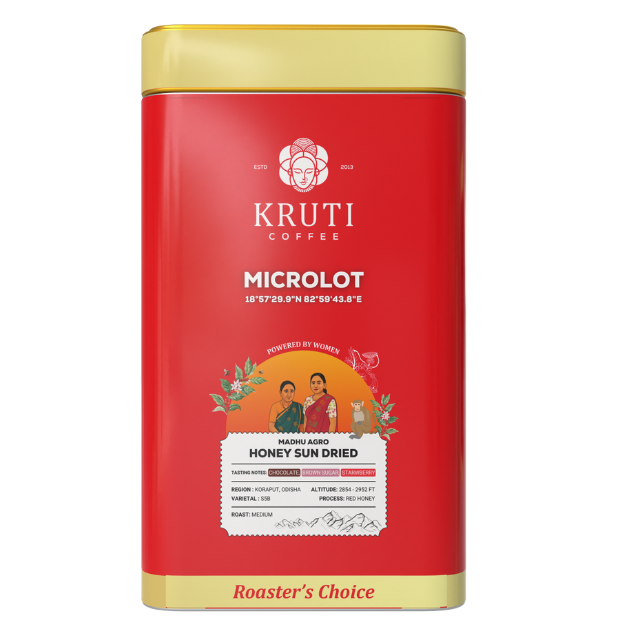Madhu Agro Honey Sundried | Single Origin Microlot | Koraput | Medium Roast | 250 G