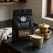 Kruti Coffee - Premium South Indian Filter Coffee Blend, Dark Roast, 250G