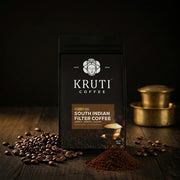 Kruti Coffee - Premium South Indian Filter Coffee Blend, Dark Roast, 250G
