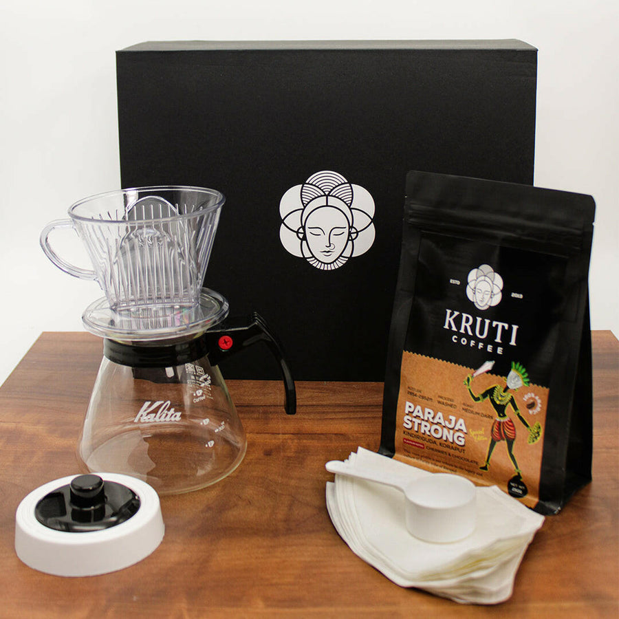 Kruti Coffee - Starter Brewing Kit - Kalita Drip Set - Kruti Coffee