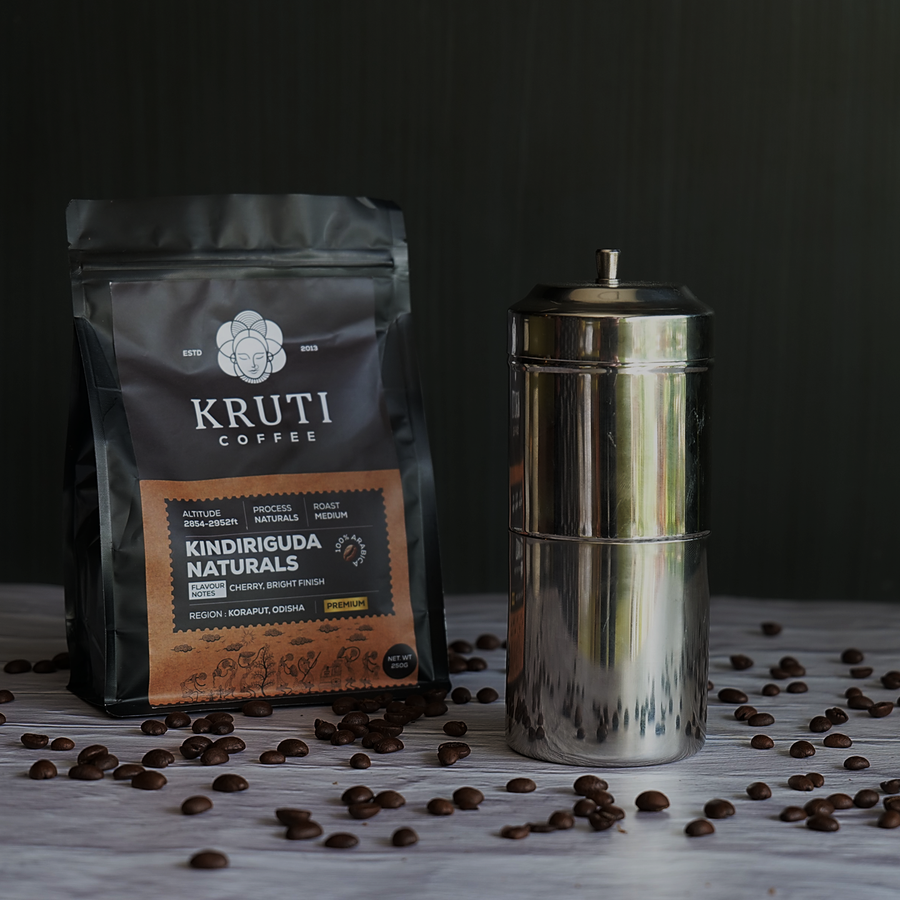 Kruti Coffee - Starter Brewing Kit - South Indian Filter